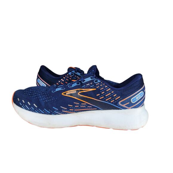 Brooks Glycerin 20 Running Shoe sz 13 Men Blue Orange Low Top Lace Up NO INSOLES - Picture 6 of 12